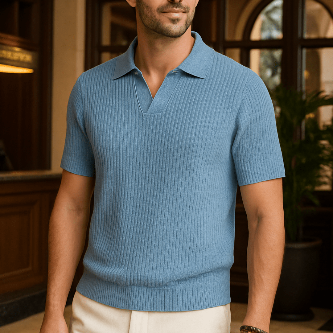 Heritage Knit Open Polo