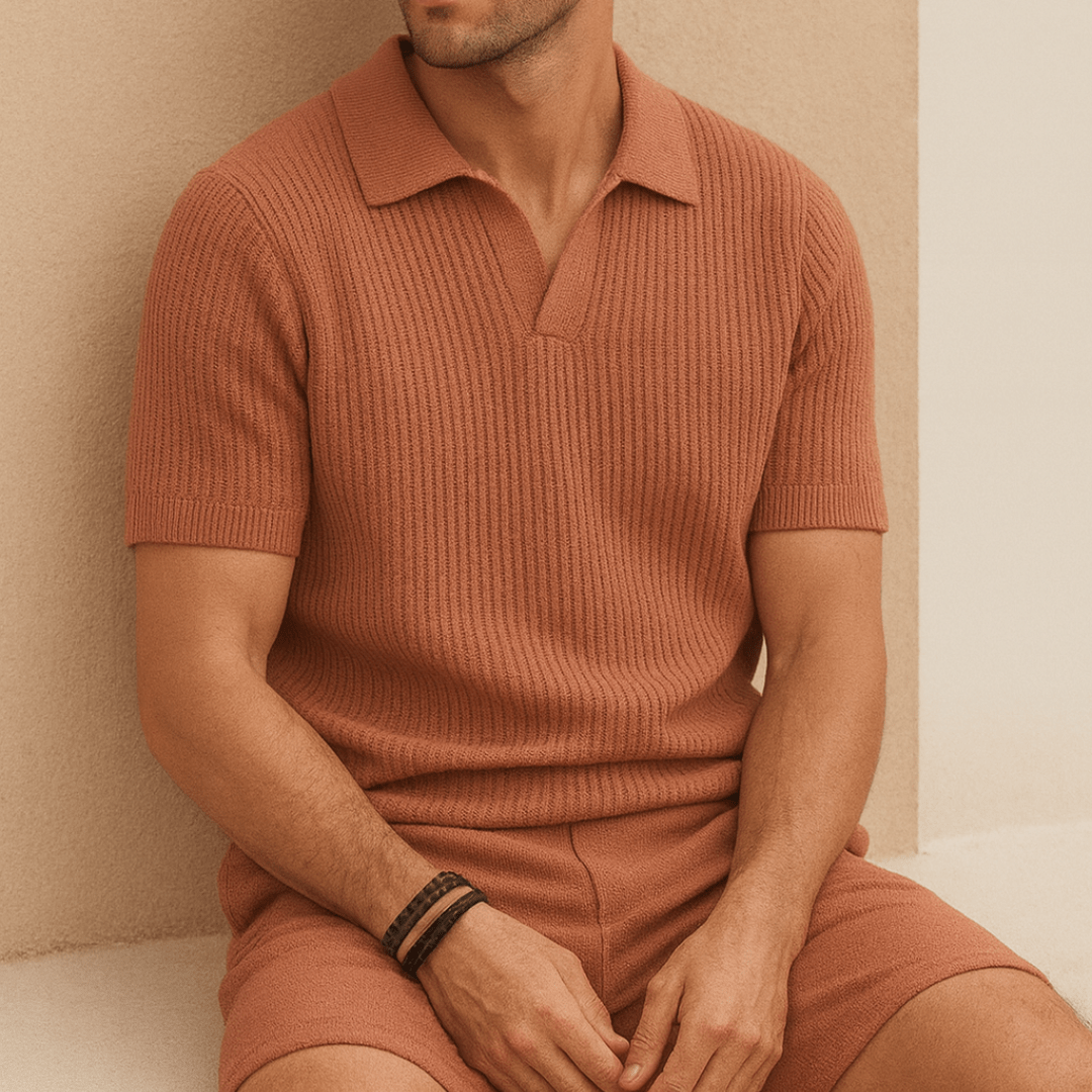 Heritage Knit Open Polo