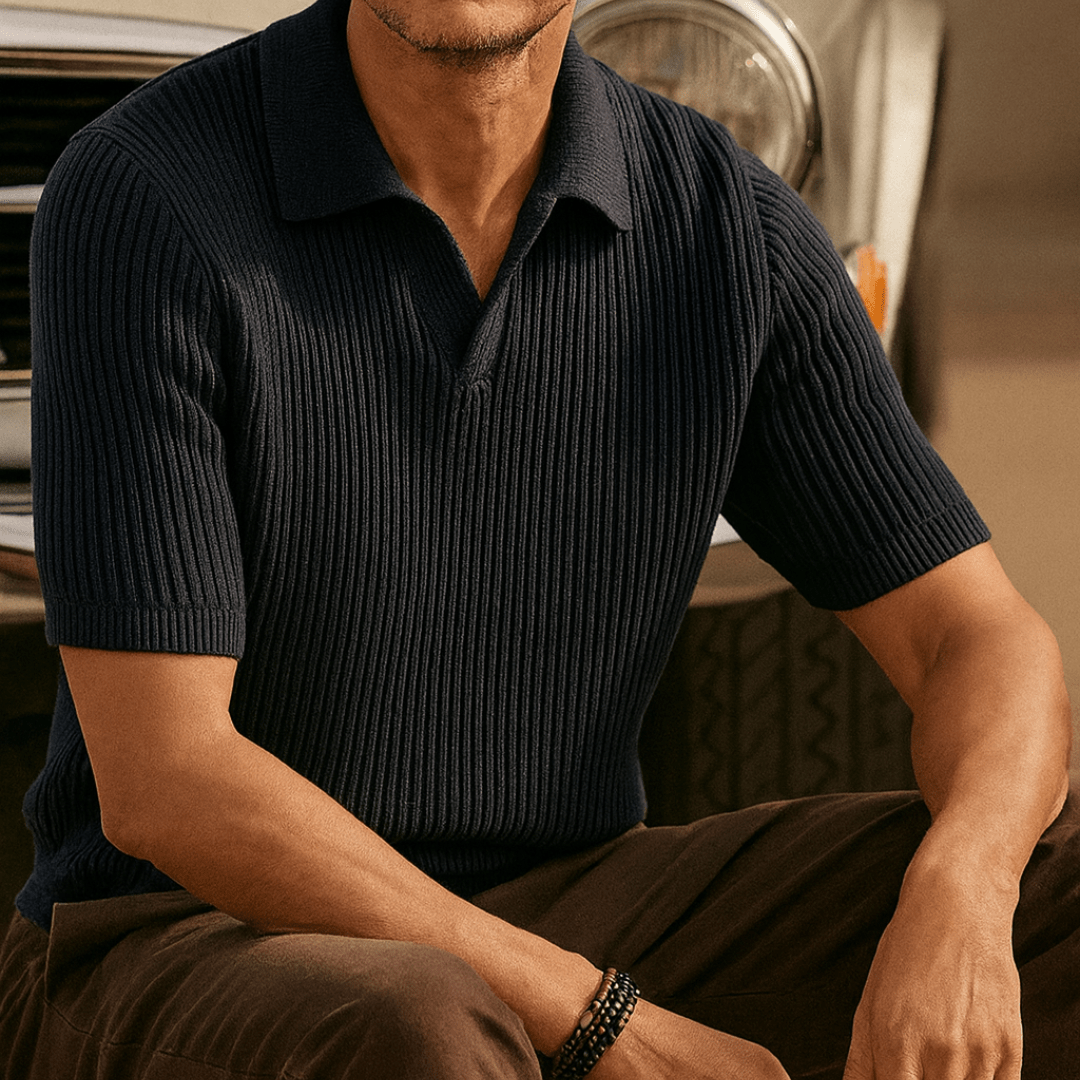Heritage Knit Open Polo