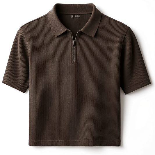 Linea Knit Quarter Zip Polo