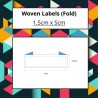 Woven Labels - 1.5cm x 5cm (Fold)